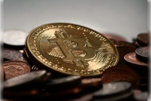 An image of a bitcoin.