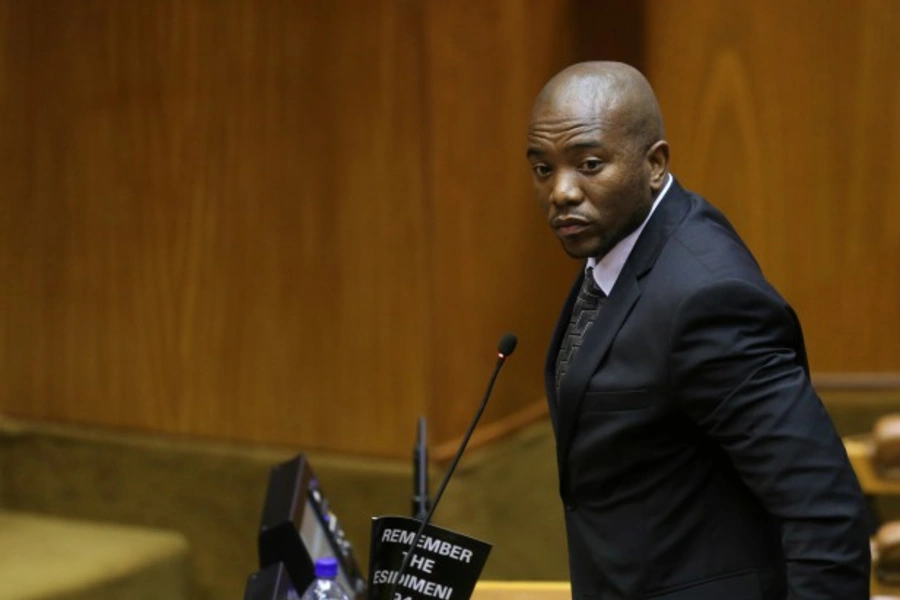 Build One South Africa leader Mmusi Maimane in the National Assembly.