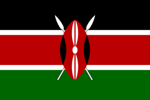 The flag of Kenya