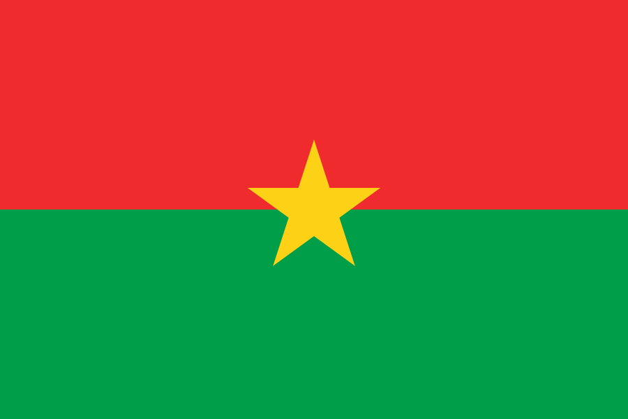 The flag of Burkina Faso