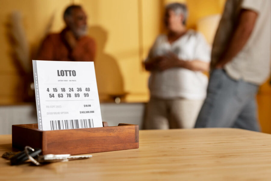 A lottery ticket.