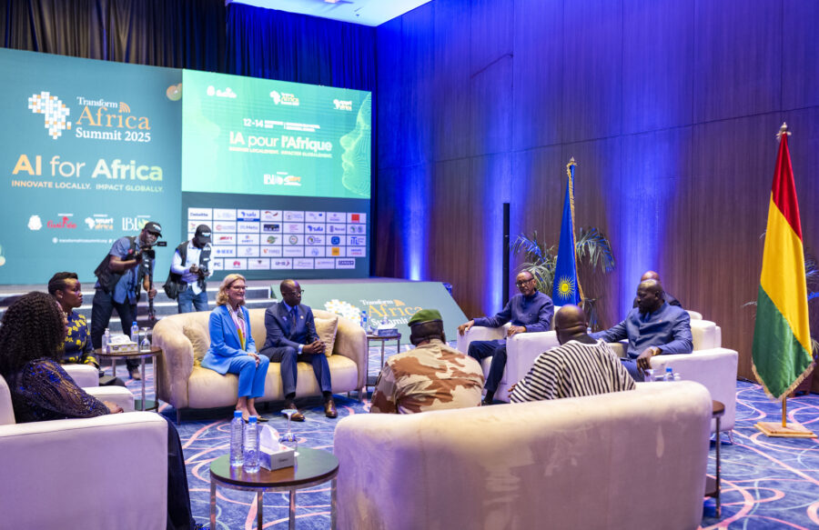 Guinea’s National Lottery (LONAGUI) engages with delegates, exhibitors, and key stakeholders on digital innovation and collaboration during the Transform Africa Summit 2025.
