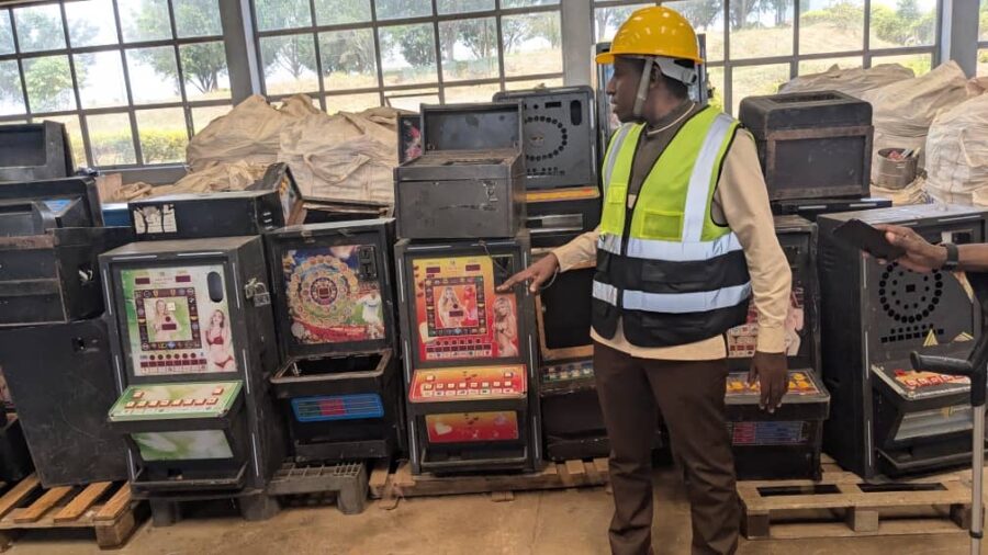 Confiscated slot machines form part of Rwanda’s sweeping nationwide crackdown to remove over 7,000 unlicensed and non-compliant machines.