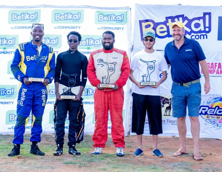 Season champions celebrate their victories with Betika at the RallyCross finale in Kenya, highlighting the brand’s continued support for grassroots motorsport.