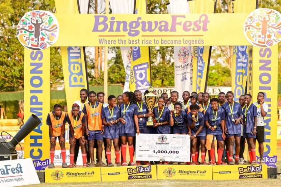 Champions celebrate their victories at Betika’s BingwaFest, that showcased talent across multiple sports. 