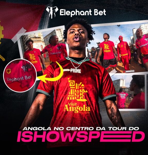 Streaming sensation IShowSpeed partnered with Angola’s Elephant Bet, drawing millions of viewers and highlighting the country’s betting sector.