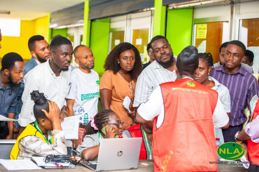 Ghana NLA staff members actively participate in the Welfare Association’s election drive casting their votes to select the new executive team.