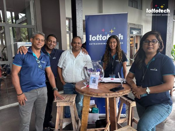 The team from Lottotech Ltd engages with attendees and job seekers at the CareerHub Job Fair.