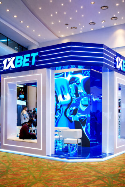 1xBet booth at the AGE Africa Gaming Expo 2026.
