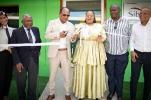 Vivian Reddy (third left) and stakeholders mark the official handover of the new disability support sensory room, funded by the Sibaya Casino Community Trust. 