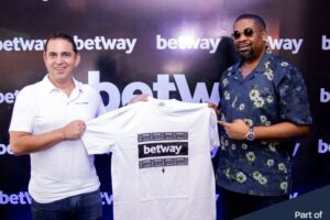 Super Group CEO Neal Menashe and Nigerian music mogul Don Jazzy mark the launch of a new partnership as Betway expands its presence in Nigeria. 