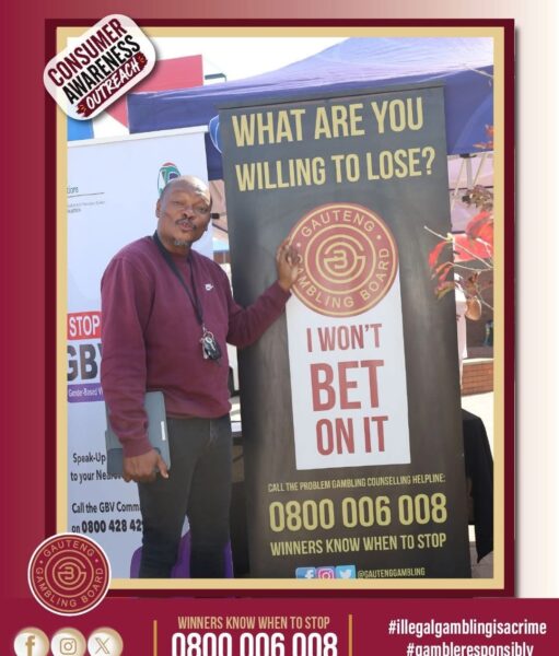 Gauteng Gambling Board educates Hammanskraal residents on responsible gambling