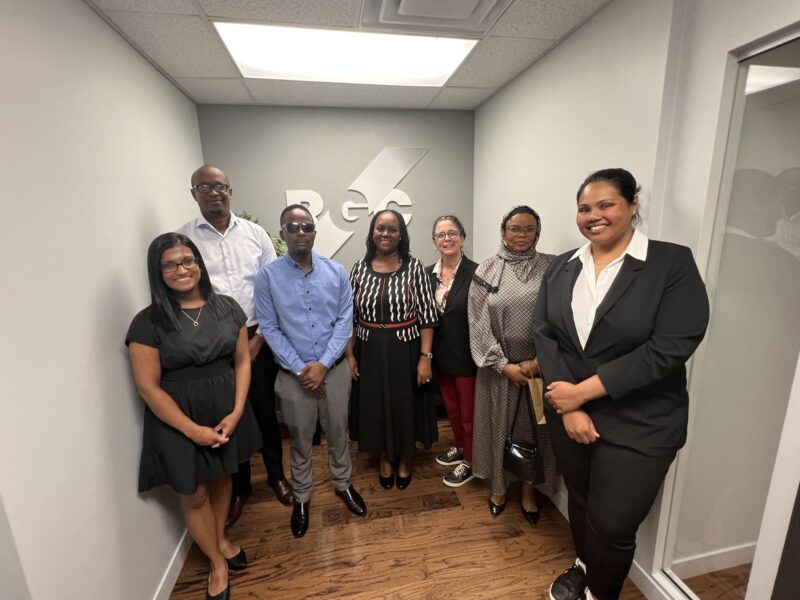Representatives of Tanzania’s Gaming Board and the RGC during a responsible gambling training session in Canada.