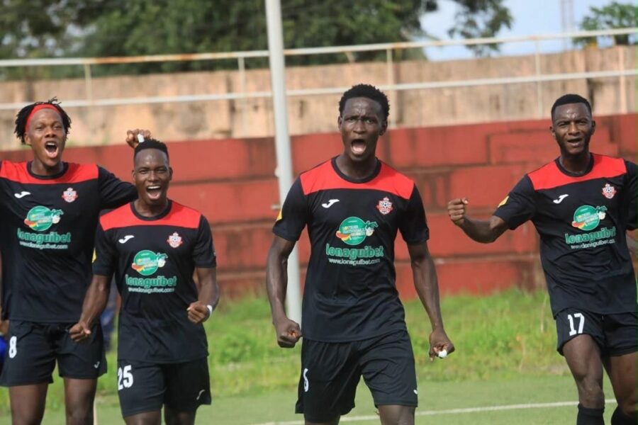 Players compete during the LONAGUI League Cup competition. 