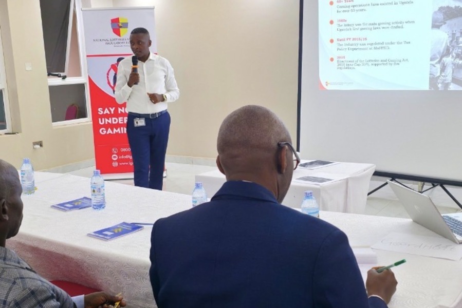 NLGRB takes anti-illegal gaming push to Ibanda with local leaders and police