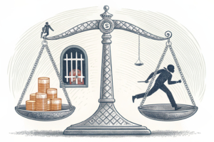 A scale balancing a leisurely activity within limits for players, while keeping minors away from a shadowy gambling channel.