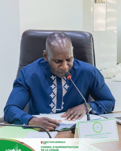 Moustapha Camara, LONASE Board Chairman, chaired the operator’s strategic meeting.  