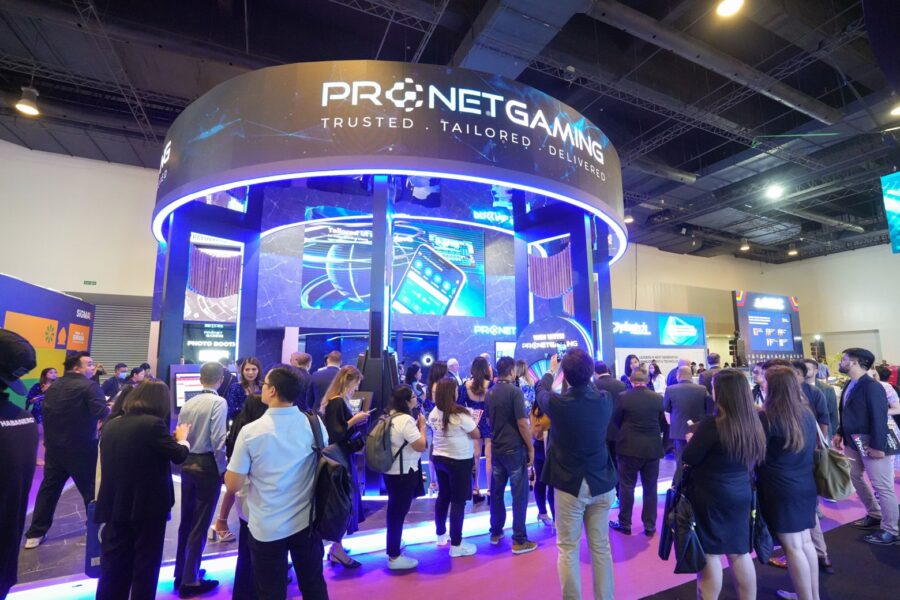 SiGMA Asia attendees visit the Pronet Gaming booth in Manila, Philippines, from 3 to 5 June.