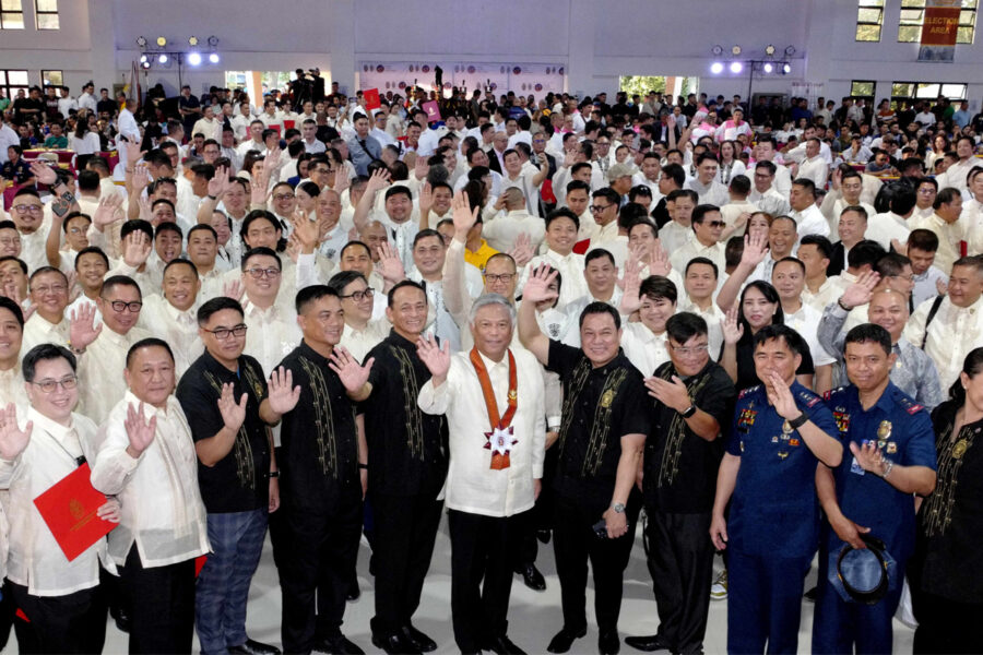 PAGCOR Chairman and CEO Alejandro H. Tengco (front row, center) and the officers and members of the PNPAAAI pose for a photo opportunity during the 45th PNPA Alumni Homecoming celebration.