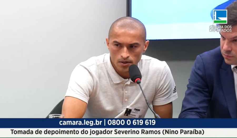 Nino Paraíba está na lista dos jogaodres que serão julgados ( Imagem: Reprodução TV Câmara)