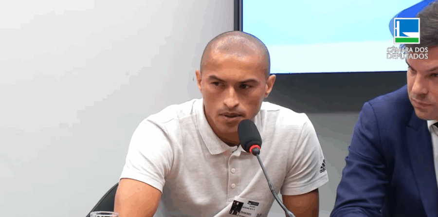 Nino Paraíba deu detalhes sobre sua participação em esquema de manipulação de resultados. (Imagem: Reprodução TV Câmara)
