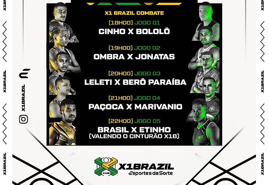 X1 promove intensos duelos entre jogadores habilidosos. (Imagem: Divulgação/X1 Brazil Combate)