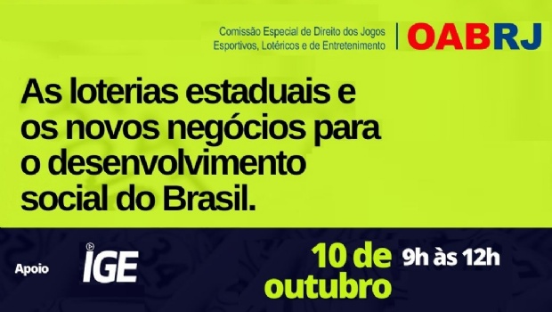 Especialistas do setor de loteria devem participar do encontro. (Imagem: Divulgação/OAB-RJ)