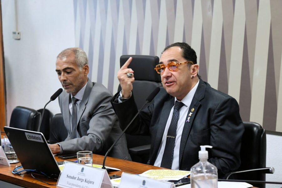 Senadores Romário e Kajuru são presidente e vice, respectivamente, da Comissao do Esporte (Foto: Edilson Rodrigues/Agência Senado)