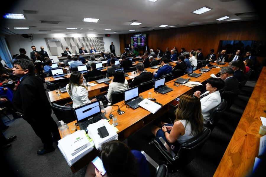 Com o fim dos trabalhos legislativos, CCJ só voltará a se reunir em 2024. (Foto: Marcos Oliveira/Agência Senado)