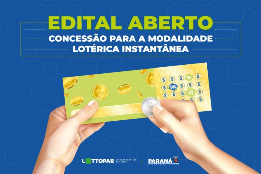 Edital pode ser consultado no endereço www.loteriasdoparana.pr.gov.br (Imagem: Divulgação Lottopar)