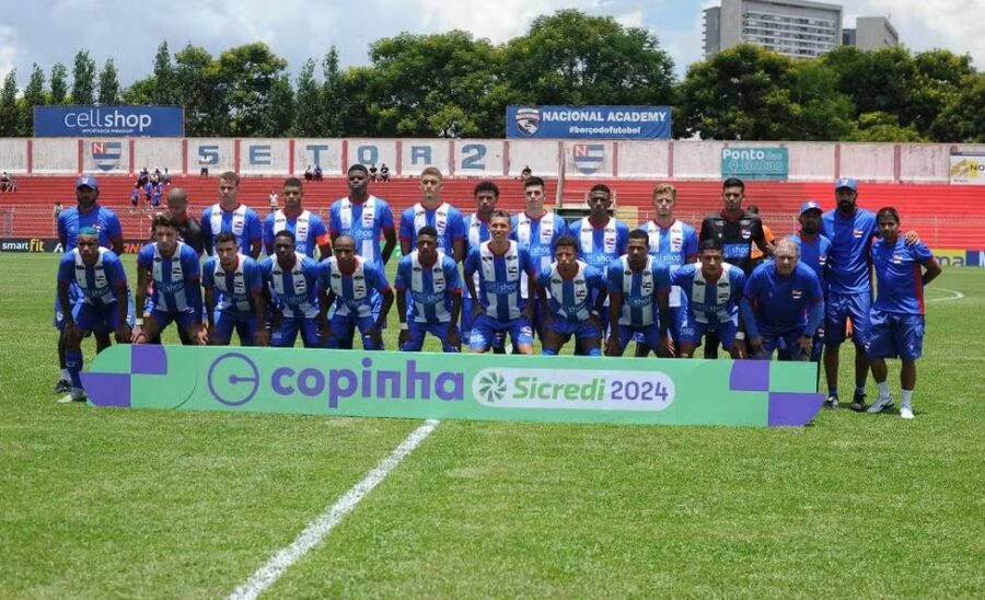 Tentativa de manipulação foi em jogo do time do Nacional na Copinha 2024. (Foto: João Loureiro/Ag. Paulistão)