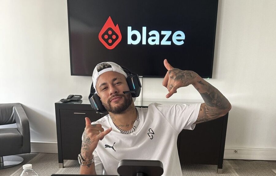 Neymar Jr. é embaixador da Blaze desde dezembro de 2022. (Foto: Reprodução/Instagram)