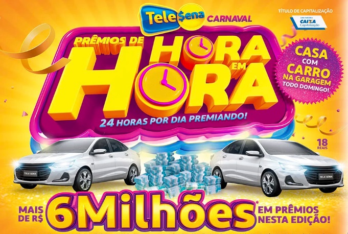 A Tele Sena de Carnval já está à venda nos formatos físico e digital. (Imagem: Reprodução/Tele Sena)