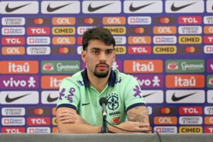 Lucas Paquetá participou de entrevista coletiva (Fto: Rafael Ribeiro / CBF)