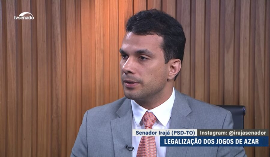 Senador Iraja é o relator do Projeto de Lei 2234/22. (Imagem: Reprodução/TV Senado/YouTube)