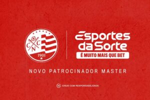 O acordo entre Náutico e Esportes da Sorte é válido por duas temporadas. (Imagem: Divulgação/Náutico)