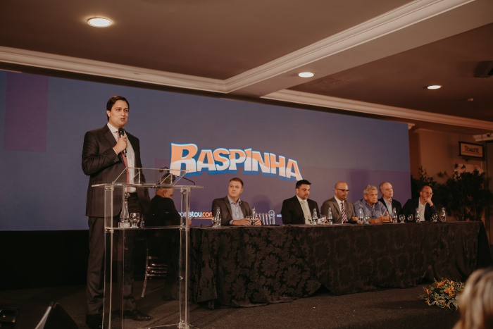 Raspinha foi lançada em evento promovido pela empresa Apostou.com. (Imagem: Divulgação)