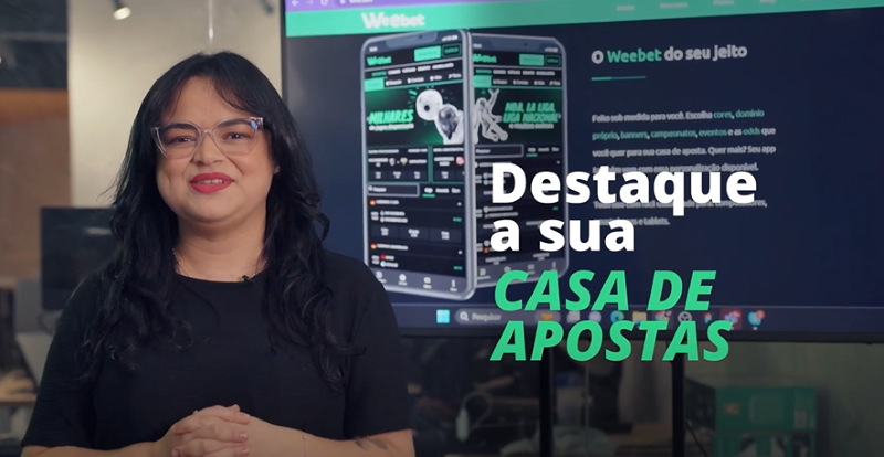 Andressa Franco em campanha da Weebet (Imagem: Reprodução Canal Weebet no YouTube)