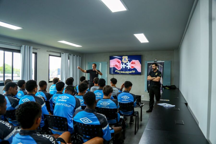 Palestra abordou impactos e prejuízos provocados pela p´ratica de corrupção no esporte(Foto: Angelo Pieretti- Grêmio)