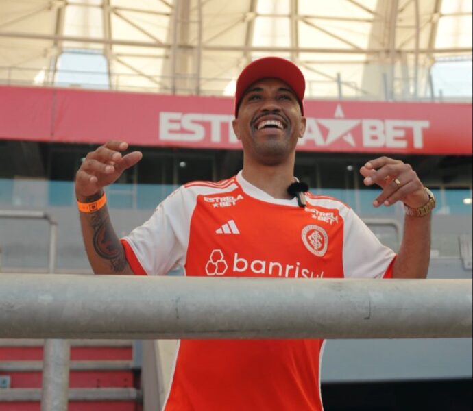 Vinicius Gomes dos Santos conheceu o CT e o estádio do Internacional. (Foto: Divulgação)