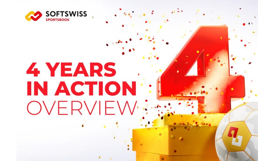 A SOFTSWISS comemora o 4º aniversário de seu premiado Sportsbook. (Imagem: SOFTSWISS)