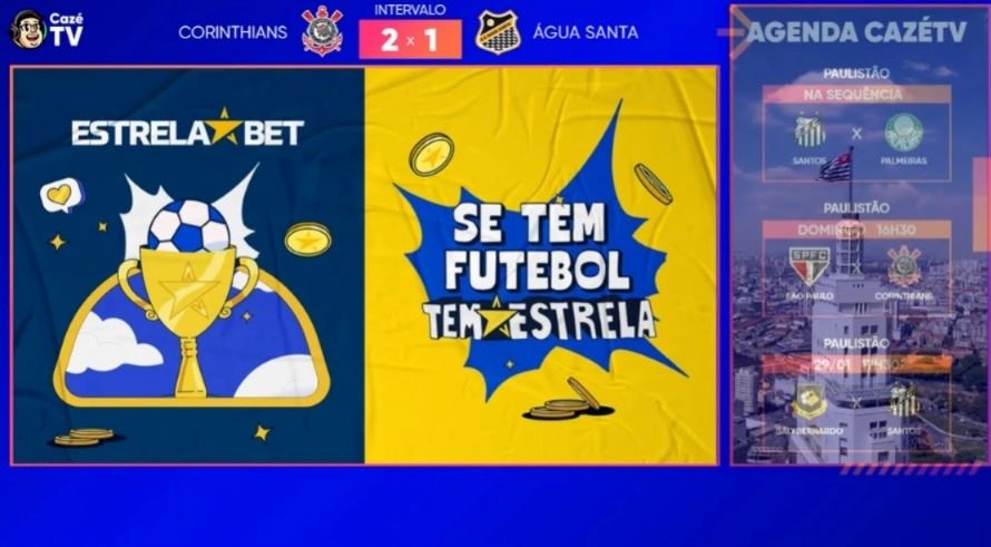 CazéTV transmitirá jogos ao longo de 2025 (Imagem: Reprodução)