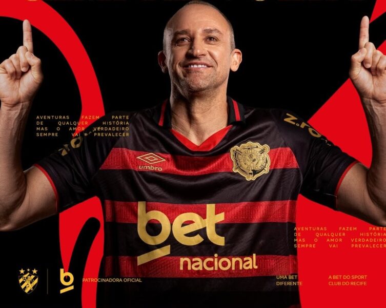 Ídolo do Sport, Magrão é o novo embaixador da Betnacional. (Imagem: Divulgação/Instagram/Betnacional)