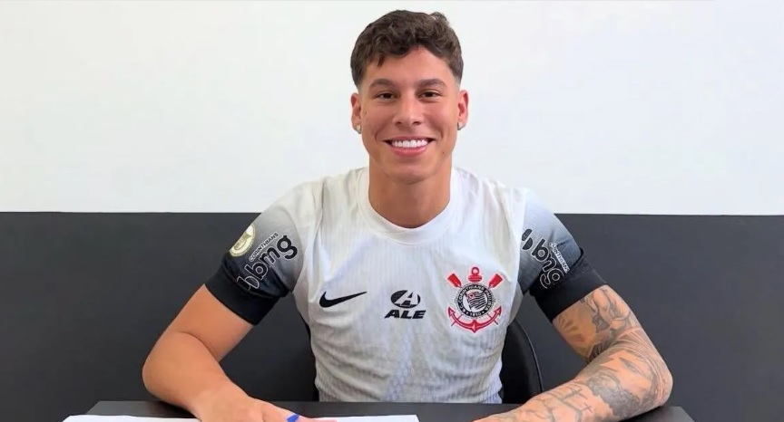 Danielzinho Trajano assina com o Corinthians. (Foto: Reprodução/Instagram)