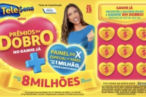 R$ 8 milhões em prêmios: Tele Sena de Dia das Mães terá bonificações especiais