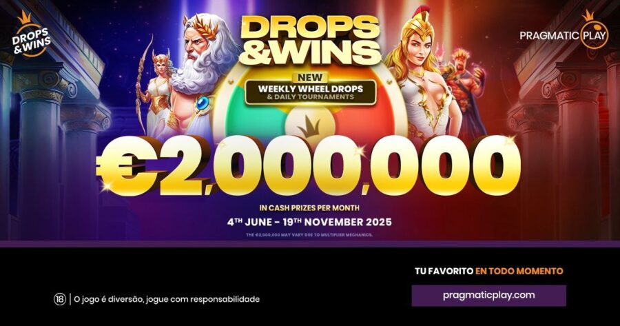 Pragmatic Play lança Wheel Drops, nova funcionalidade que amplia chances de vitória em slots