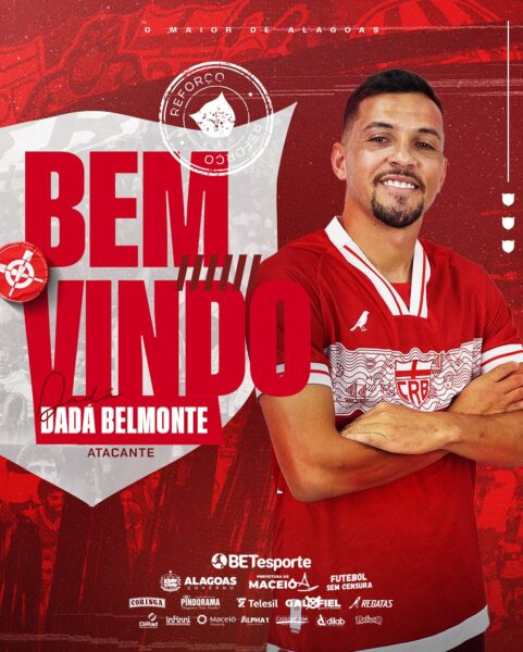 Após fim de punição por envolvimento em apostas, Dadá Belmonte é anunciado pelo CRB