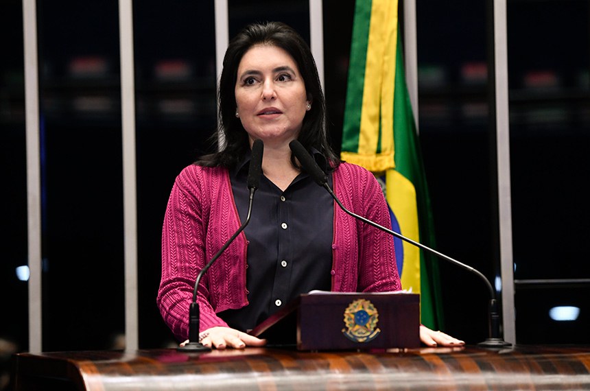 Simone Tebet, ministra do Planejamento e Orçamento. (Foto: Jefferson Rudy/Agência Senado)