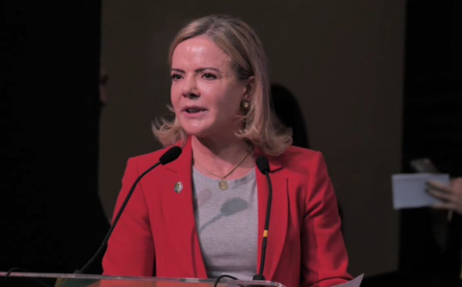  Ministra Gleisi Hoffmann defende taxação as bets em evento o PT (Imagem: reprodução)