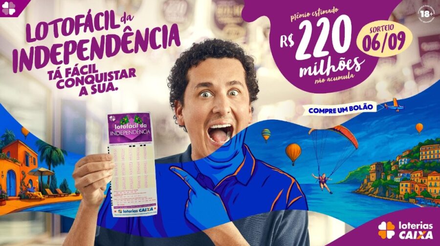 Caixa Loterias lança série de vídeos com humorista Rafael Portugal para promover a Lotofácil da Independência